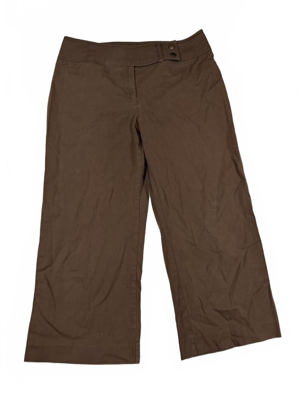 Y2K Bandolino Brown Low Rise Office Siren Capris Size 6